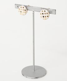 【irodori】金彩dot earring（round白）