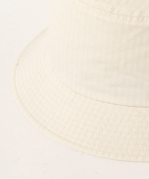 fennica(フェニカ)の「cableami × fennica / 別注 ヘリンボーン バケットハット <MEN>(ハット・メンズ・ブラック/オリーブ/ナチュラル・59(L))」の14枚目の写真