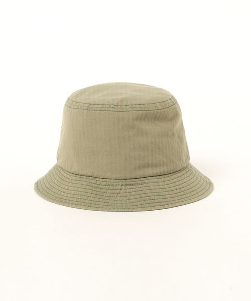 fennica(フェニカ)の「cableami × fennica / 別注 ヘリンボーン バケットハット <MEN>(ハット・メンズ・ブラック/オリーブ/ナチュラル・59(L))」の22枚目の写真