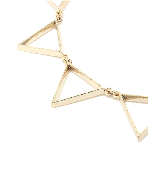 WEGO（ウィゴー）の「WEGO/三角ネックレス（ネックレス・レディース・シルバー/ゴールド・FREE）」の4枚目の写真