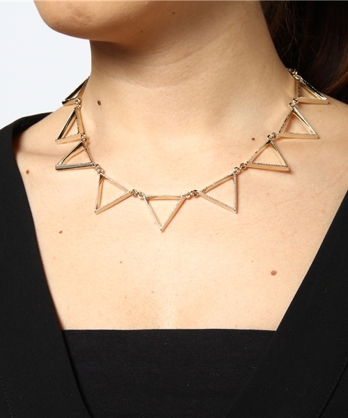 WEGO（ウィゴー）の「WEGO/三角ネックレス（ネックレス・レディース・シルバー/ゴールド・FREE）」の3枚目の写真