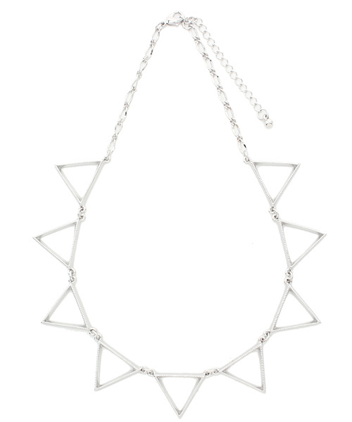 WEGO（ウィゴー）の「WEGO/三角ネックレス（ネックレス・レディース・シルバー/ゴールド・FREE）」の6枚目の写真