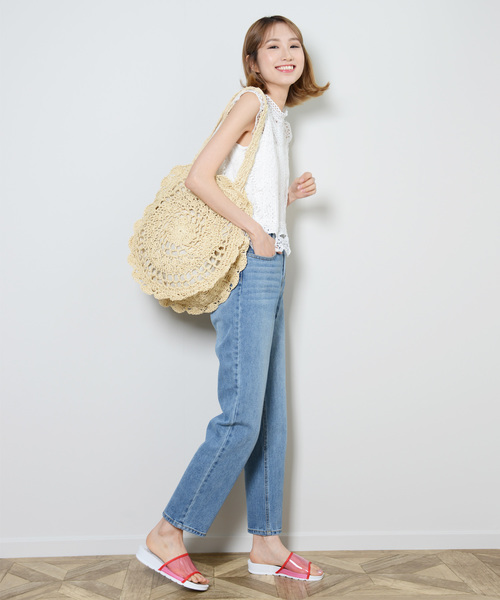 shopnikoniko(ショップニコニコ)の「ぺたんこ カラー クリアスライドサンダル(サンダル・レディース・ピンク/ブルー/グリーン・LL/S/M/L)」の13枚目の写真