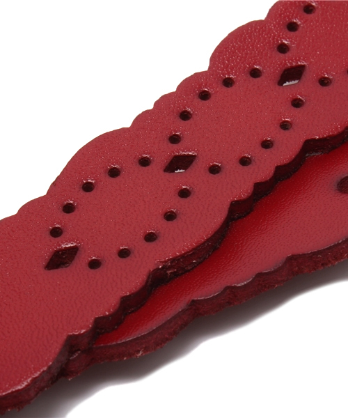 coen(コーエン)の「パンチングレザーベルト(ベルト・レディース・ホワイト/ダークブラウン/レッド/マスタード・フリー)」の7枚目の写真