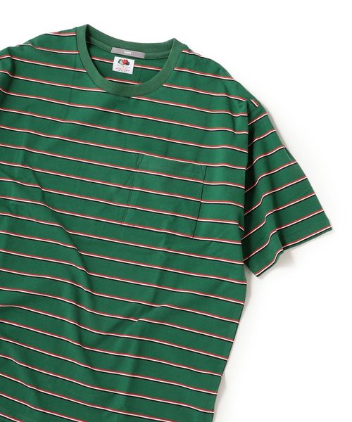 tシャツ 「Fruit of the Loom」ボーダートップス レディース FRUIT OF THE LOOM（フルーツオブザルーム）の「【FRUIT OF THE