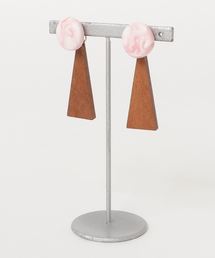 【atelier*mio】Clay × Wood pierce