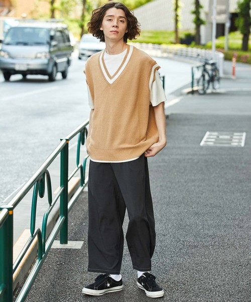 JUNRED（ジュンレッド）の「カノコチルデンニットベスト（ニット/セーター・メンズ・ブラック/ベージュ/パープル系その他5・FREE）」の10枚目の写真