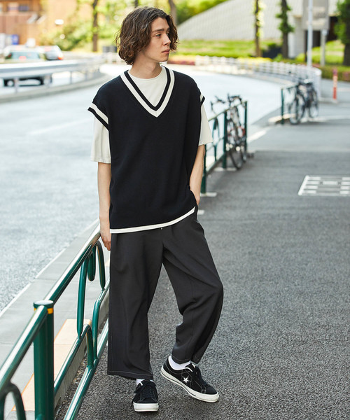 JUNRED（ジュンレッド）の「カノコチルデンニットベスト（ニット/セーター・メンズ・ブラック/ベージュ/パープル系その他5・FREE）」の11枚目の写真