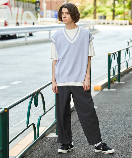 JUNRED（ジュンレッド）の「カノコチルデンニットベスト（ニット/セーター・メンズ・ブラック/ベージュ/パープル系その他5・FREE）」の12枚目の写真