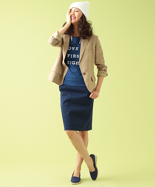 B:MING by BEAMS（ビーミングバイビームス）の「＜InRed 7月号掲載＞ビーミング by ビームス / プリント半袖Ｔシャツ（Tシャツ/カットソー・レディース・ホワイト/ライトグレー/ネイビー・MEDIUM/SMALL）」の5枚目の写真