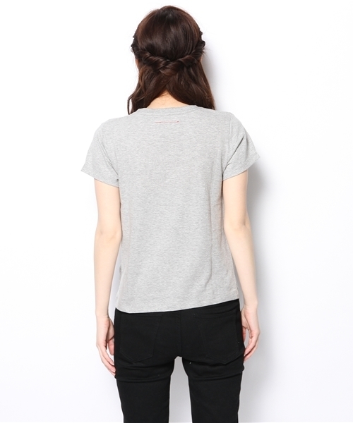 B:MING by BEAMS（ビーミングバイビームス）の「＜InRed 7月号掲載＞ビーミング by ビームス / プリント半袖Ｔシャツ（Tシャツ/カットソー・レディース・ホワイト/ライトグレー/ネイビー・MEDIUM/SMALL）」の6枚目の写真