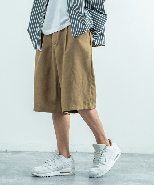 KANGOL（カンゴール）の「KANGOL ポリトロワイドショーツ ショートパンツ 短パン ハーフ（その他パンツ・メンズ・ブラック/ネイビー/チャコール/ダークベージュ/テラコッタ・M/L/XL）」の4枚目の写真