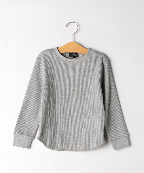 green label relaxing(グリーンレーベルリラクシング)の「【キッズ】〔吸水速乾〕ドライ ワッフル クルーネック プルオーバー(Tシャツ/カットソー・キッズ・ライラック/コバルトブルー/ライトピンク/グレー/ホワイト/ブラック・105/125/135/115)」の1枚目の写真