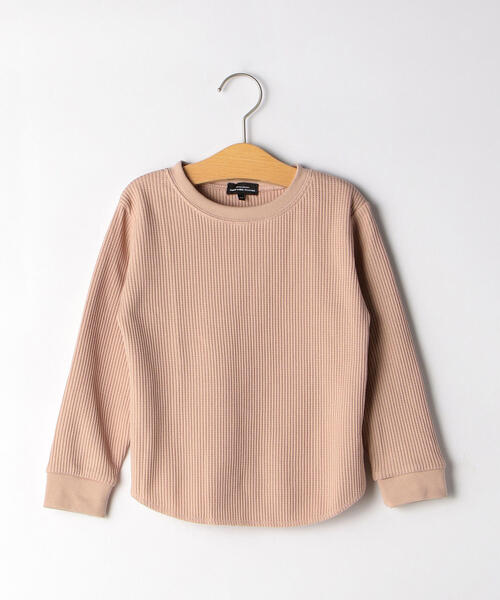 green label relaxing(グリーンレーベルリラクシング)の「【キッズ】〔吸水速乾〕ドライ ワッフル クルーネック プルオーバー(Tシャツ/カットソー・キッズ・ライラック/コバルトブルー/ライトピンク/グレー/ホワイト/ブラック・105/125/135/115)」の6枚目の写真