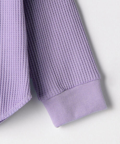 green label relaxing(グリーンレーベルリラクシング)の「【キッズ】〔吸水速乾〕ドライ ワッフル クルーネック プルオーバー(Tシャツ/カットソー・キッズ・ライラック/コバルトブルー/ライトピンク/グレー/ホワイト/ブラック・105/125/135/115)」の16枚目の写真