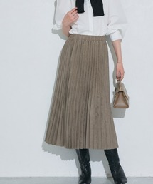 スエードタッチプリーツスカート