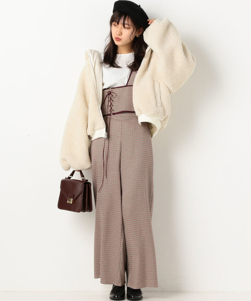 archives（アルシーヴ）の「リバーシブルボアブルゾン（ブルゾン・レディース・オフホワイト/ブラウン/モカ・MEDIUM）」の14枚目の写真