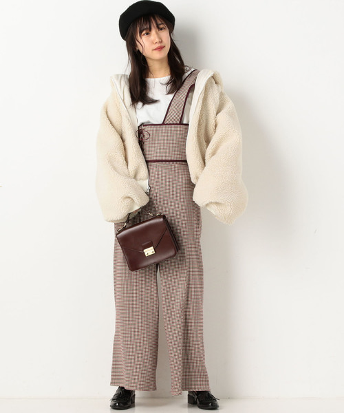 archives（アルシーヴ）の「リバーシブルボアブルゾン（ブルゾン・レディース・オフホワイト/ブラウン/モカ・MEDIUM）」の6枚目の写真