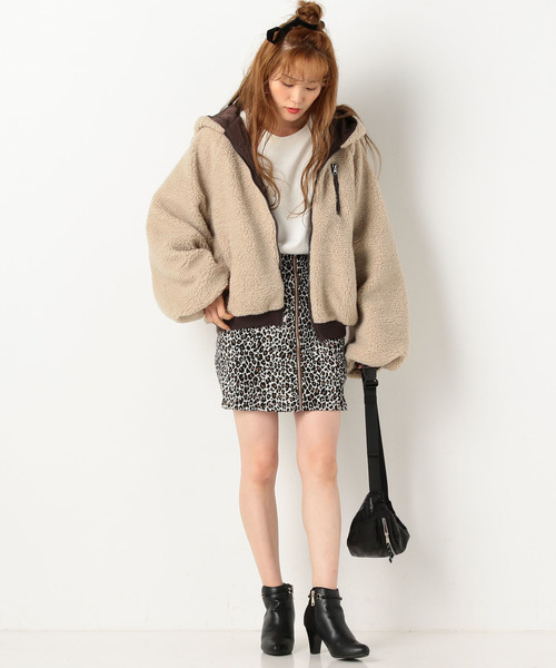 archives（アルシーヴ）の「リバーシブルボアブルゾン（ブルゾン・レディース・オフホワイト/ブラウン/モカ・MEDIUM）」の8枚目の写真