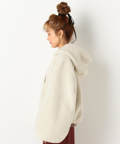 archives（アルシーヴ）の「リバーシブルボアブルゾン（ブルゾン・レディース・オフホワイト/ブラウン/モカ・MEDIUM）」の15枚目の写真