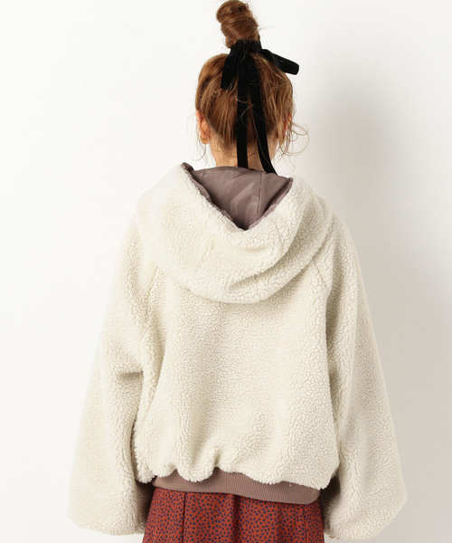 archives（アルシーヴ）の「リバーシブルボアブルゾン（ブルゾン・レディース・オフホワイト/ブラウン/モカ・MEDIUM）」の7枚目の写真