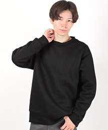 フリースクルーネックニット