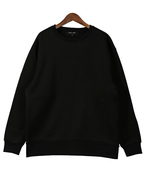 LUXSTYLE(ラグスタイル)の「フリースクルーネックニット(ニット/セーター・メンズ・ブラック/ベージュ/ネイビー/杢グレー/グレー系その他/グレー系その他2・M/L)」の22枚目の写真