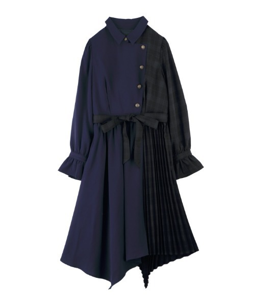 BPN アシメデザインワンピース 楽天市場】アシンメトリー ワンピース