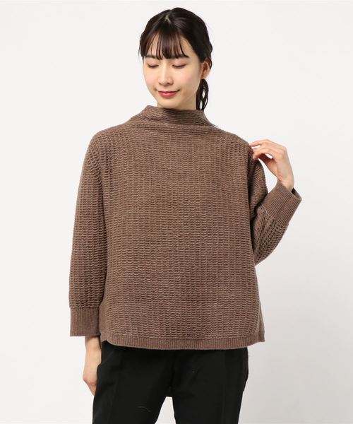 DouDou（ドゥドゥ）の「リバーシブルプルオーバー（ニット/セーター・レディース・ベージュ/ブラウン・FREE）」の3枚目の写真