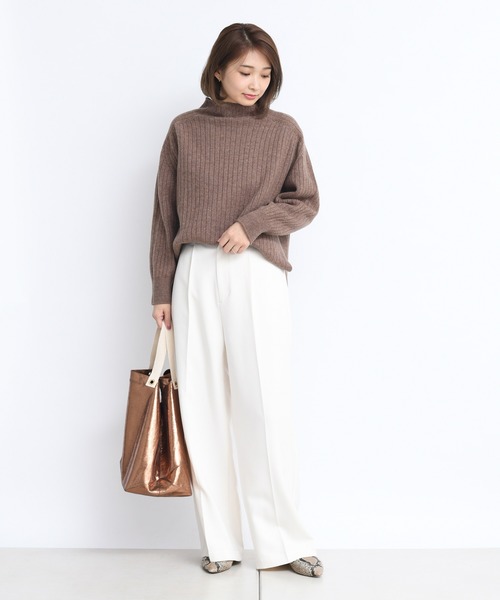 DouDou（ドゥドゥ）の「リバーシブルプルオーバー（ニット/セーター・レディース・ベージュ/ブラウン・FREE）」の18枚目の写真