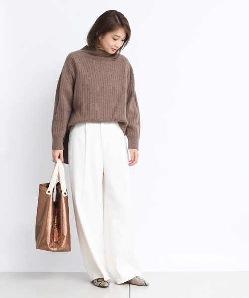 DouDou（ドゥドゥ）の「リバーシブルプルオーバー（ニット/セーター・レディース・ベージュ/ブラウン・FREE）」の16枚目の写真