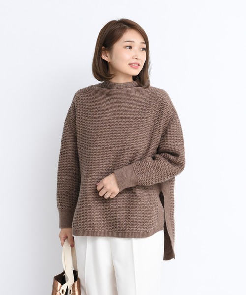 DouDou（ドゥドゥ）の「リバーシブルプルオーバー（ニット/セーター・レディース・ベージュ/ブラウン・FREE）」の7枚目の写真