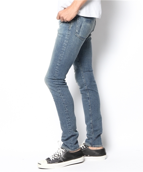 HYSTERIC GLAMOUR（ヒステリックグラマー）の「SP加工デニムスリムPT（デニムパンツ・メンズ・インディゴブルー・34inch/31inch/28inch/32inch/29inch/30inch）」の6枚目の写真