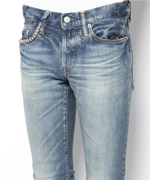 HYSTERIC GLAMOUR（ヒステリックグラマー）の「SP加工デニムスリムPT（デニムパンツ・メンズ・インディゴブルー・34inch/31inch/28inch/32inch/29inch/30inch）」の8枚目の写真