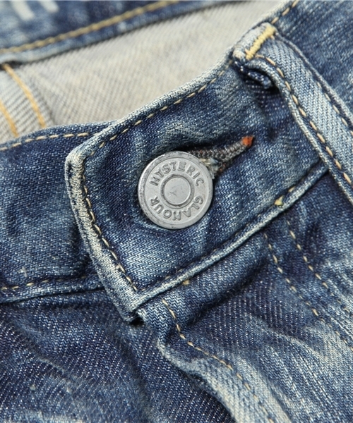 HYSTERIC GLAMOUR（ヒステリックグラマー）の「SP加工デニムスリムPT（デニムパンツ・メンズ・インディゴブルー・34inch/31inch/28inch/32inch/29inch/30inch）」の4枚目の写真