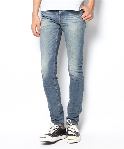 HYSTERIC GLAMOUR（ヒステリックグラマー）の「SP加工デニムスリムPT（デニムパンツ・メンズ・インディゴブルー・34inch/31inch/28inch/32inch/29inch/30inch）」の11枚目の写真