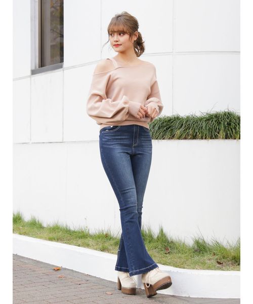 dazzlin(ダズリン)の「DENIMブーツカットパンツ(デニムパンツ・レディース・インディゴブルー/ブルー・24inch/25inch)」の17枚目の写真