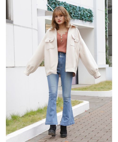 dazzlin(ダズリン)の「DENIMブーツカットパンツ(デニムパンツ・レディース・インディゴブルー/ブルー・24inch/25inch)」の20枚目の写真