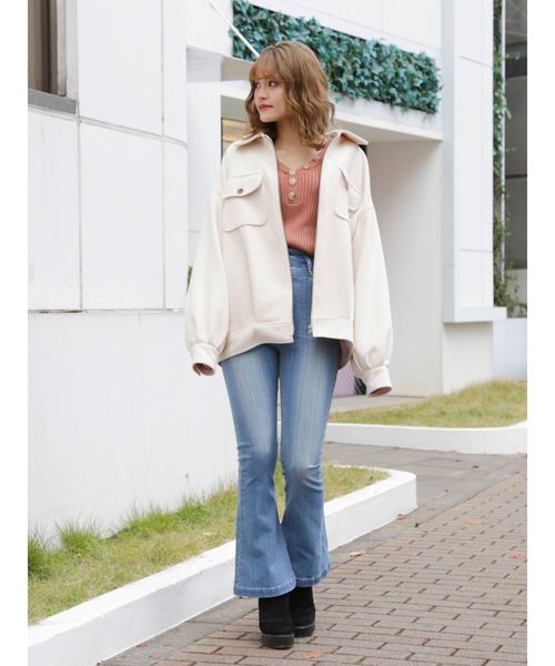 dazzlin(ダズリン)の「DENIMブーツカットパンツ(デニムパンツ・レディース・インディゴブルー/ブルー・24inch/25inch)」の21枚目の写真