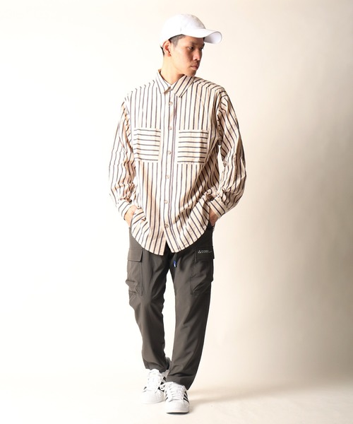 GERRY(ジェリー)の「GERRY ストレッチ リップストップ ポリエステル カーゴ クライミングパンツ(カーゴパンツ・メンズ・ブラック/ネイビー/カーキ/杢グレー・L/LL/M/S)」の12枚目の写真