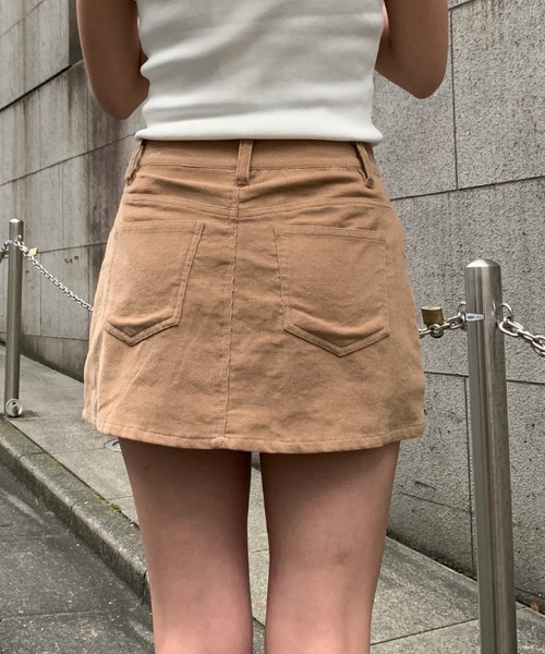 ENVYM（アンビー）の「コーデュロイＦＳＫ（スカート・レディース・ブラック/ベージュ/アイボリー・S/M）」の5枚目の写真