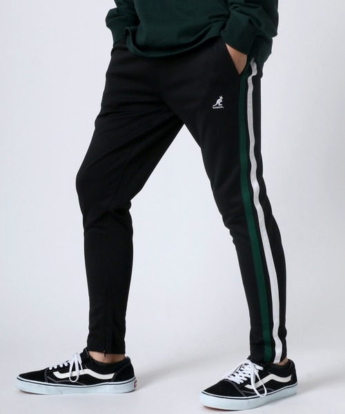 KANGOL（カンゴール）の「KANGOL/ カンゴール サイドライン スキニー ワイド ジャージ/トラックパンツ/イージーパンツ（その他パンツ・メンズ・ブラック/パープル/レッド/グリーン/ブラック系その他2/ブラック系その他3/ブラック系その他4/ブラック系その他5/ブラック系その他・S/M/L/XL/SMALL/MEDIUM/LARGE/X-LARGE）」の6枚目の写真