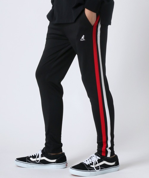 KANGOL（カンゴール）の「KANGOL/ カンゴール サイドライン スキニー ワイド ジャージ/トラックパンツ/イージーパンツ（その他パンツ・メンズ・ブラック/パープル/レッド/グリーン/ブラック系その他2/ブラック系その他3/ブラック系その他4/ブラック系その他5/ブラック系その他・S/M/L/XL/SMALL/MEDIUM/LARGE/X-LARGE）」の12枚目の写真