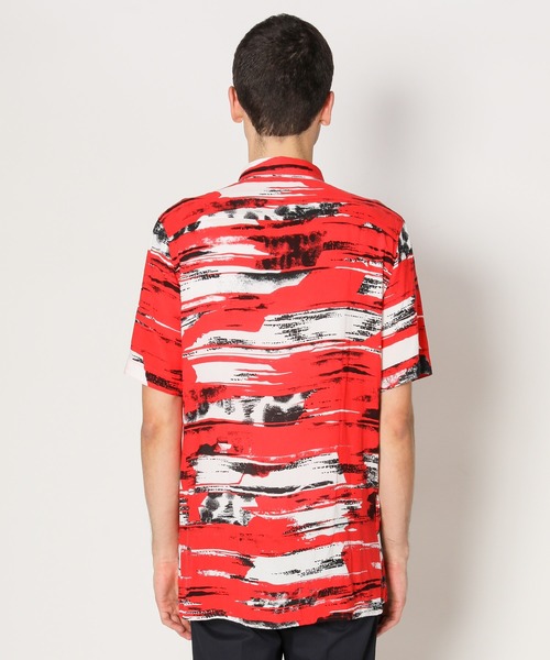 HUGO(ヒューゴ)の「リラックスフィット ショートスリーブ シャツ(シャツ/ブラウス・メンズ・レッド・S/XS/L/M/XL)」の5枚目の写真
