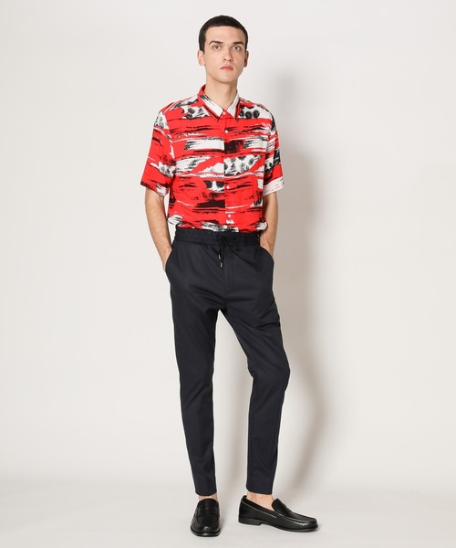 HUGO(ヒューゴ)の「リラックスフィット ショートスリーブ シャツ(シャツ/ブラウス・メンズ・レッド・S/XS/L/M/XL)」の8枚目の写真