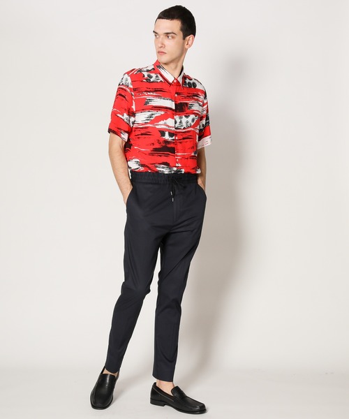 HUGO(ヒューゴ)の「リラックスフィット ショートスリーブ シャツ(シャツ/ブラウス・メンズ・レッド・S/XS/L/M/XL)」の7枚目の写真
