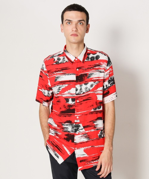 HUGO(ヒューゴ)の「リラックスフィット ショートスリーブ シャツ(シャツ/ブラウス・メンズ・レッド・S/XS/L/M/XL)」の11枚目の写真