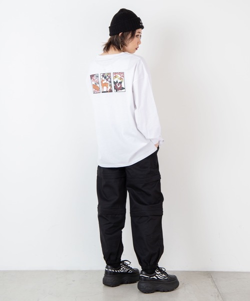 WEGO(ウィゴー)の「WEGO/和柄ロゴ刺繍ロンT(Tシャツ/カットソー・レディース・ホワイト/ブラック・FREE)」の18枚目の写真