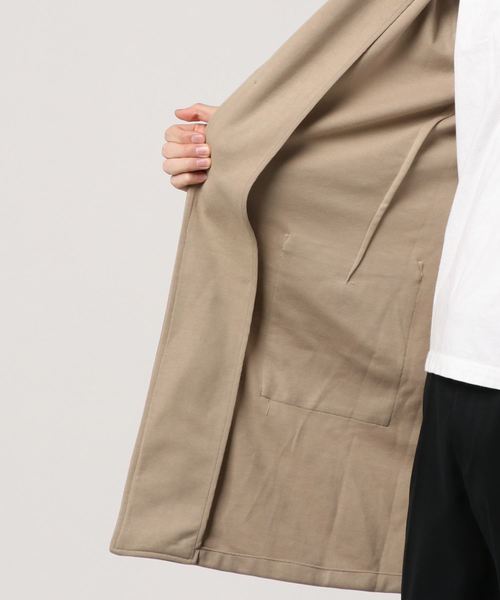 WEGO(ウィゴー)の「WEGO/ポンチチェスターコート(チェスターコート・メンズ・ブラック/ベージュ・MEDIUM/LARGE)」の4枚目の写真