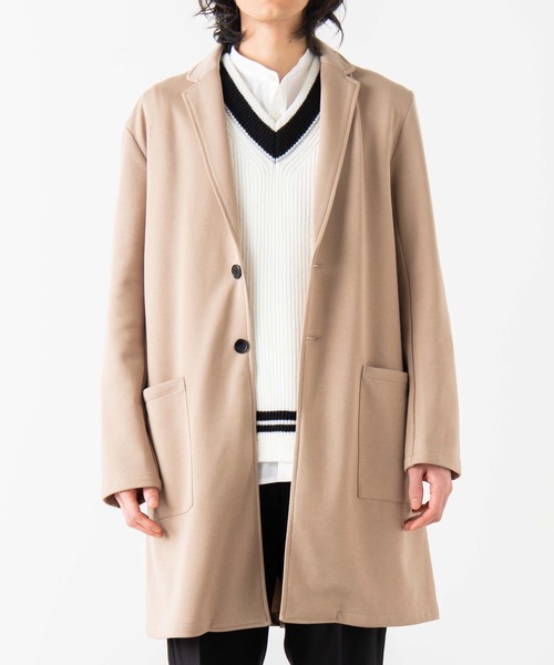 WEGO(ウィゴー)の「WEGO/ポンチチェスターコート(チェスターコート・メンズ・ブラック/ベージュ・MEDIUM/LARGE)」の8枚目の写真